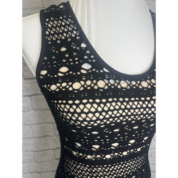 Joseph Ribkoff Dress Tank Body Con Black Knit Size 4 Ladies - Picture 3 of 8